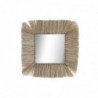 Wall mirror DKD Home Decor Verre Naturel Jute (55 x 3 x 55 cm) - Article for the home at wholesale prices