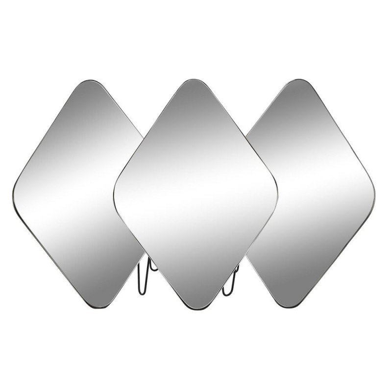 Miroir mural DKD Home Decor Noir Métal (110 x 6 x 70 cm) - Article pour la maison à prix de gros