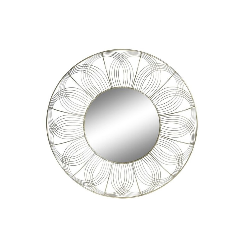Miroir mural DKD Home Decor Doré Métal (60 x 4 x 60 cm) à prix grossiste - Article pour la maison à prix de gros