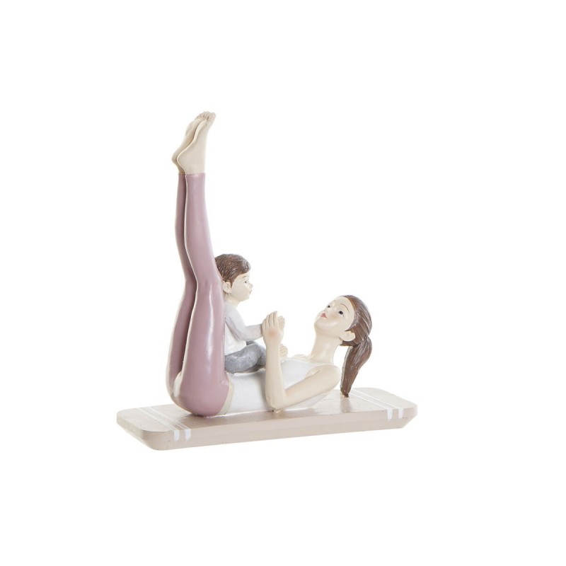 Decorative Figurine DKD Home Decor Pink Resin Yoga (15.5 x 6.5 x 17 cm) - Article for the home at wholesale prices
