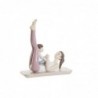 Decorative Figurine DKD Home Decor Pink Resin Yoga (15.5 x 6.5 x 17 cm) - Article for the home at wholesale prices