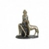 Decorative Figurine DKD Home Decor Woman Blue Gold Modern Resin (15 x 9.5 x 18 cm) - Article for the home at wholesale prices