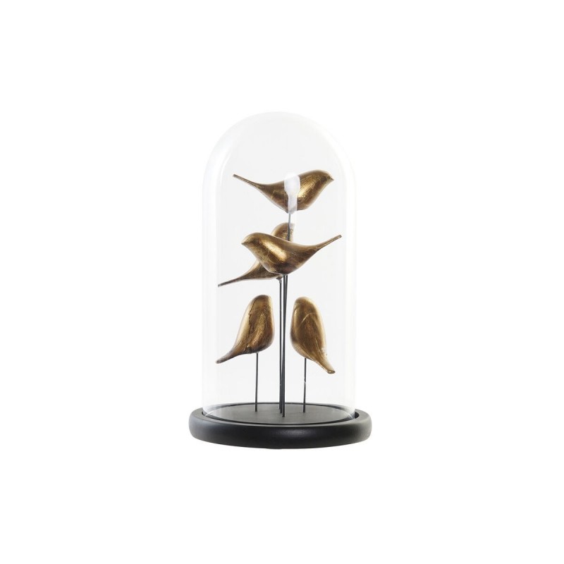 Figurine Décorative DKD Home Decor Verre Résine Oiseaux (17 x 17 x 32 cm) - Article pour la maison à prix grossiste