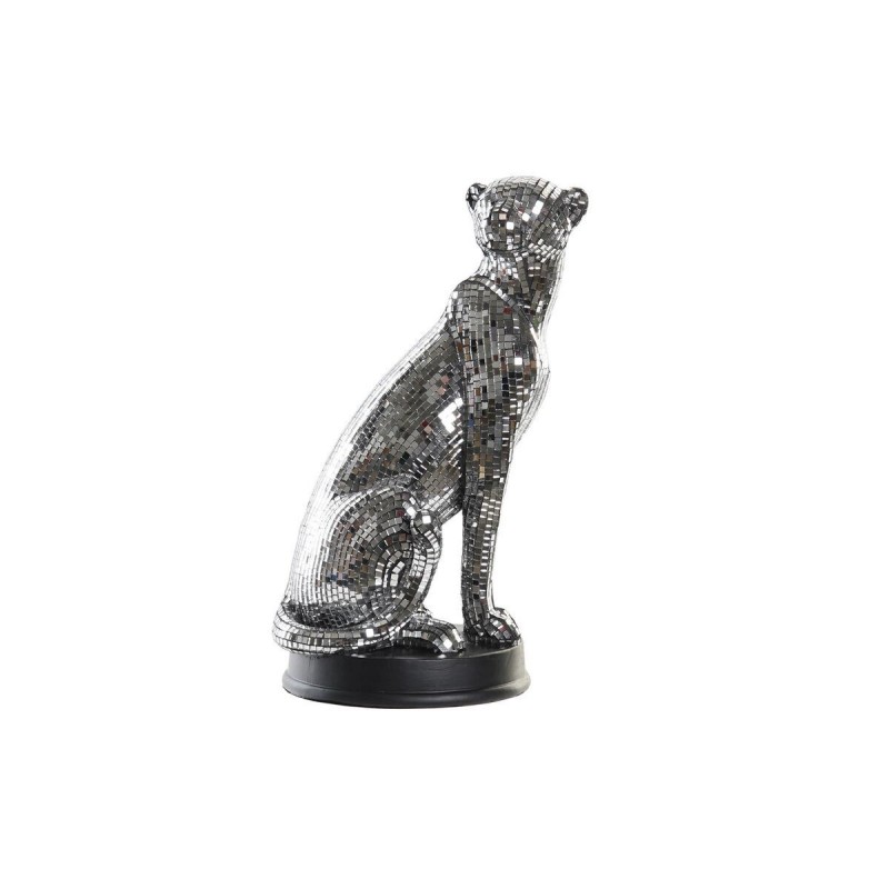 Figurine Décorative DKD Home Decor Argenté Léopard Résine (19,5 x 16 x 31,5 cm) à prix grossiste - Article pour la maison à prix de gros