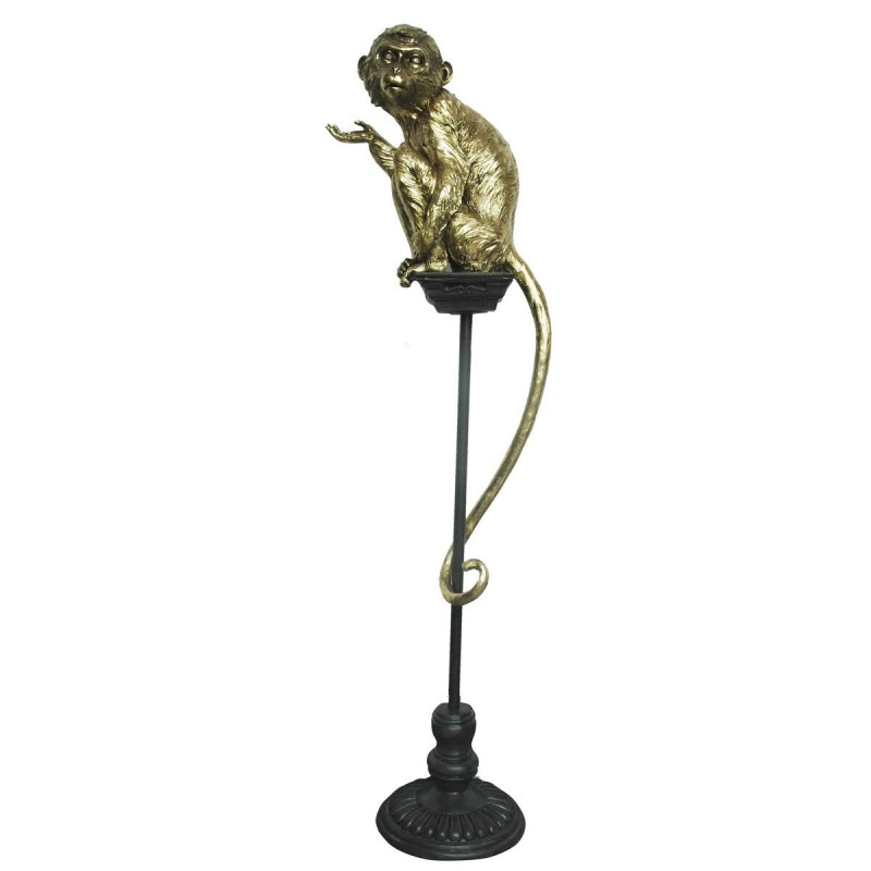 Figurine Décorative DKD Home Decor Doré Métal Résine Colonial Singe (32 x 21 x 105 cm) à prix grossiste - Article pour la maison à prix de gros