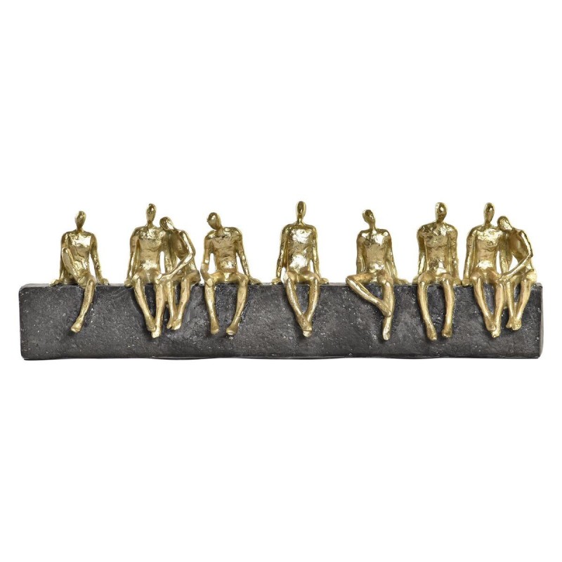Decorative Figurine DKD Home Decor Gilded Resin Dark Grey Modern People (45.3 x 6.8 x 13.7 cm) - Article for the home at wholesale prices