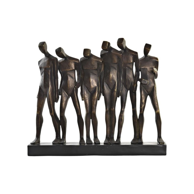 Decorative Figure DKD Home Decor Black Copper Resin Modern People (40 x 10.5 x 34.5 cm) - Article for the home at wholesale prices