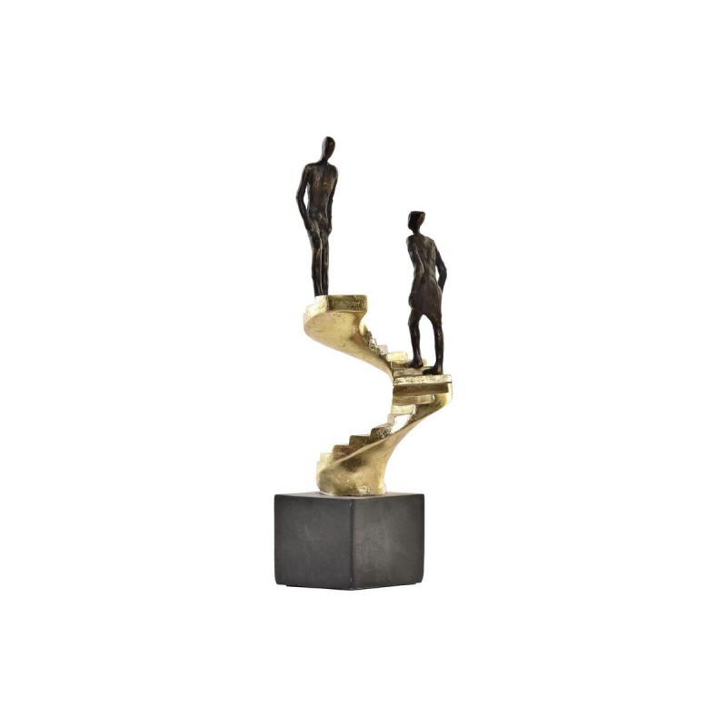 Decorative Figurine DKD Home Decor Gold Resin Dark Grey Modern Staircase (14 x 14 x 41.5 cm) - Article for the home at wholesale prices