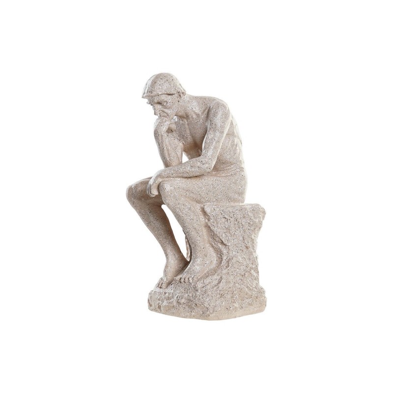Decorative Figurine DKD Home Decor The Thinker Beige Resin Modern Man (12 x 11 x 25 cm) - Article for the home at wholesale prices