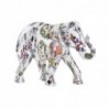 Decorative Figurine DKD Home Decor White Elephant Resin Multicolor (23 x 9 x 17 cm) - Article for the home at wholesale prices