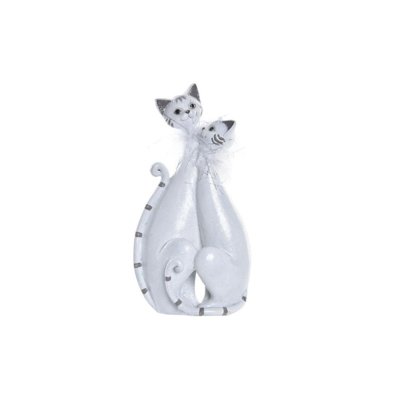 Decorative DKD Home Decor White Resin Cats (15 x 10 x 29 cm) - Article for the home at wholesale prices