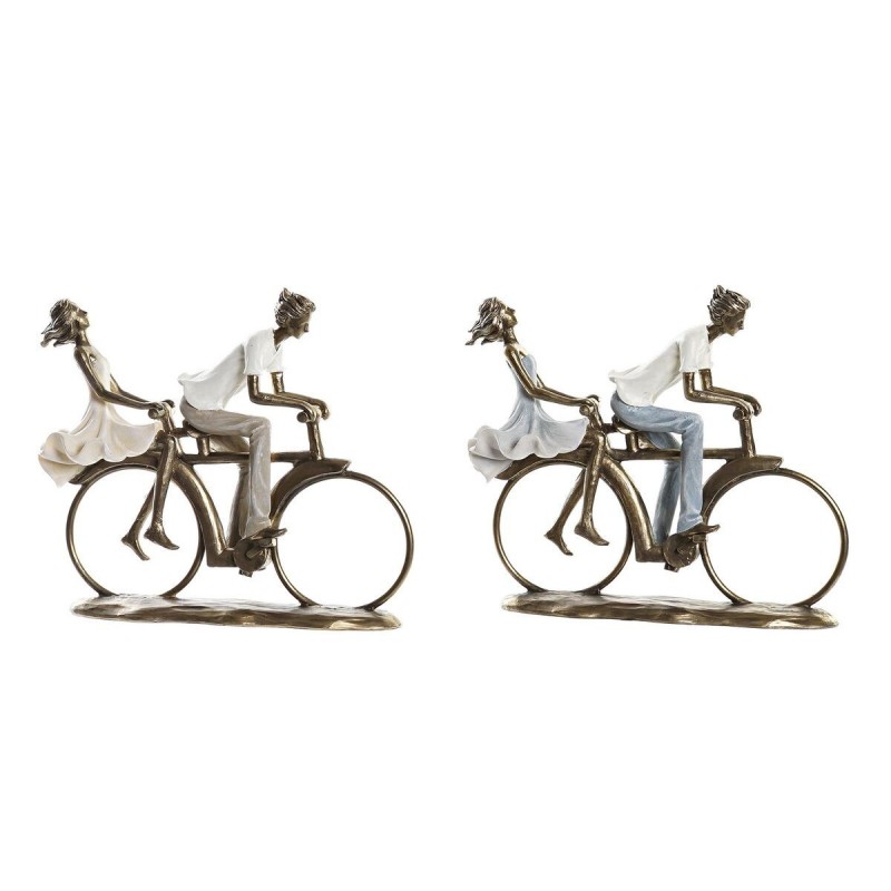 Figurine Décorative DKD Home Decor Bicyclette Cuivre Résine Moderne (27 x 9,5 x 23 cm) (2 Unités) - Figurine à prix de gros