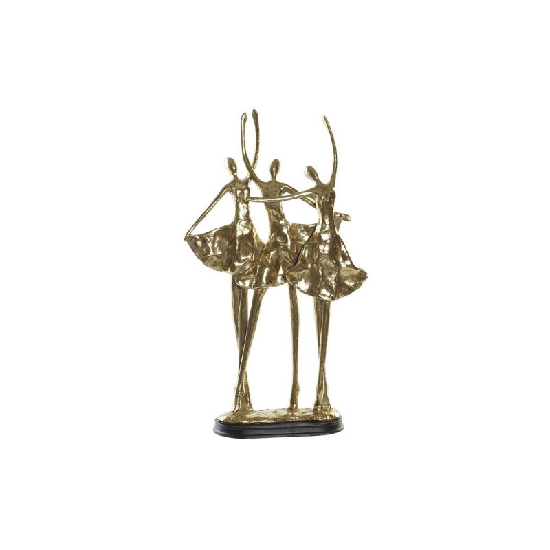 Decorative Figurine DKD Home Decor Black Gold Resin (25 x 9.8 x 44.5 cm) - Article for the home at wholesale prices