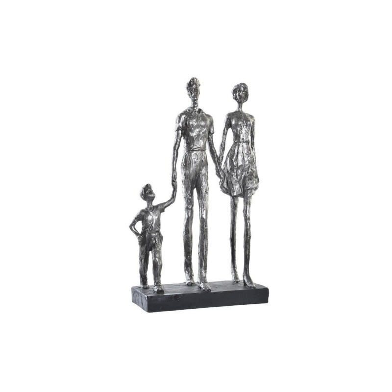 Figurine Décorative DKD Home Decor Argenté Noir Résine Moderne Famille (26 x 11,5 x 41,5 cm) - Article pour la maison à prix grossiste
