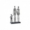 Figurine Décorative DKD Home Decor Argenté Noir Résine Moderne Famille (26 x 11,5 x 41,5 cm) - Article pour la maison à prix grossiste