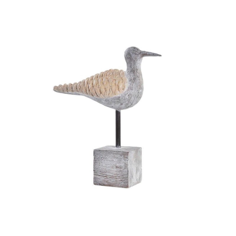 Decorative Figurine DKD Home Decor Natural Grey Mediterranean Resin Seagull (23 x 9 x 26.7 cm) - Article for the home at wholesale prices