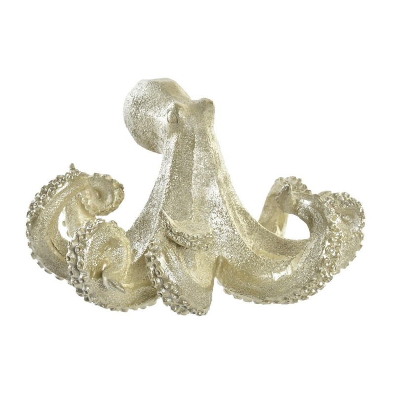 Decorative Figurine DKD Home Decor Golden Resin Mediterranean Octopus (25.5 x 24.5 x 15.5 cm) - Article for the home at wholesale prices
