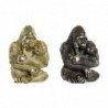 Decorative Figurine DKD Home Decor Silver/Gold Resin Gorilla (22 x 23.5 x 31 cm) (2 Units) - Article for the home at wholesale prices