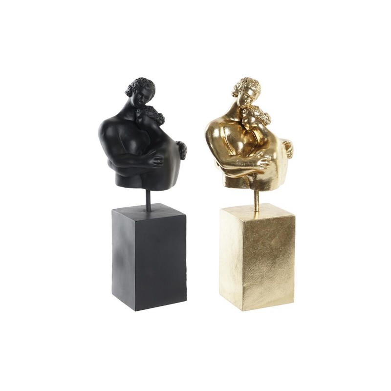 Figurine Décorative DKD Home Decor Couple Métal Résine (15,5 x 13,5 x 37,5 cm) (2 Unités) - Article pour la maison à prix grossiste