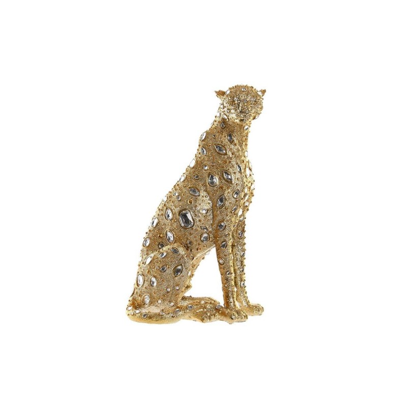 Decorative Figurine DKD Home Decor Leopard Modern Resin (23.5 x 15 x 37 cm) - Article for the home at wholesale prices