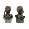 DKD Home Decor African Colonial Resin Figure (26 x 17 x 40 cm) (2 Units) - Article for the home at wholesale prices