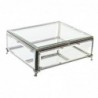 DKD Home Decor Glass Metal Jewelry Box (25 x 21 x 10 cm) - Article for the home at wholesale prices