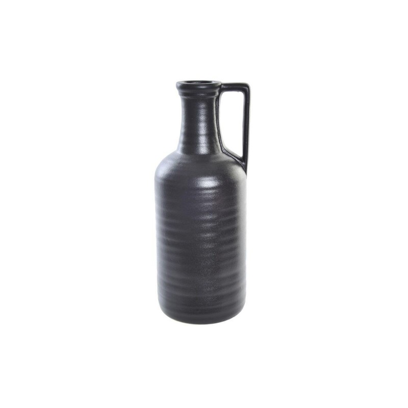 Vase DKD Home Decor Porcelaine Noir Moderne (13 x 13 x 32 cm) - Article pour la maison à prix grossiste
