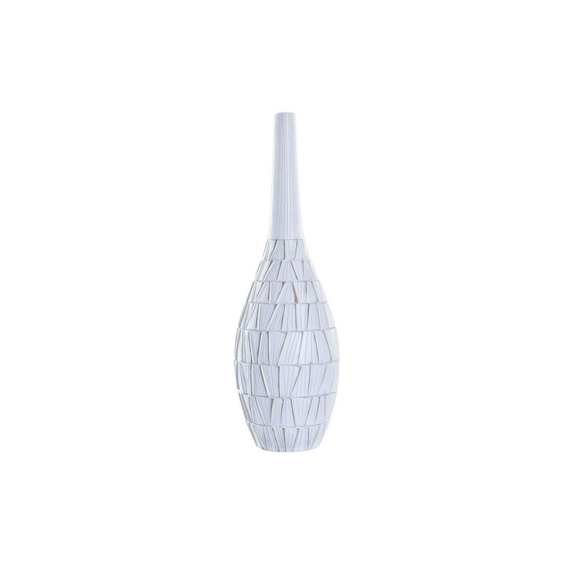 Vase DKD Home Decor Blanc Résine Moderne (19 x 19 x 60 cm) - Article pour la maison à prix grossiste