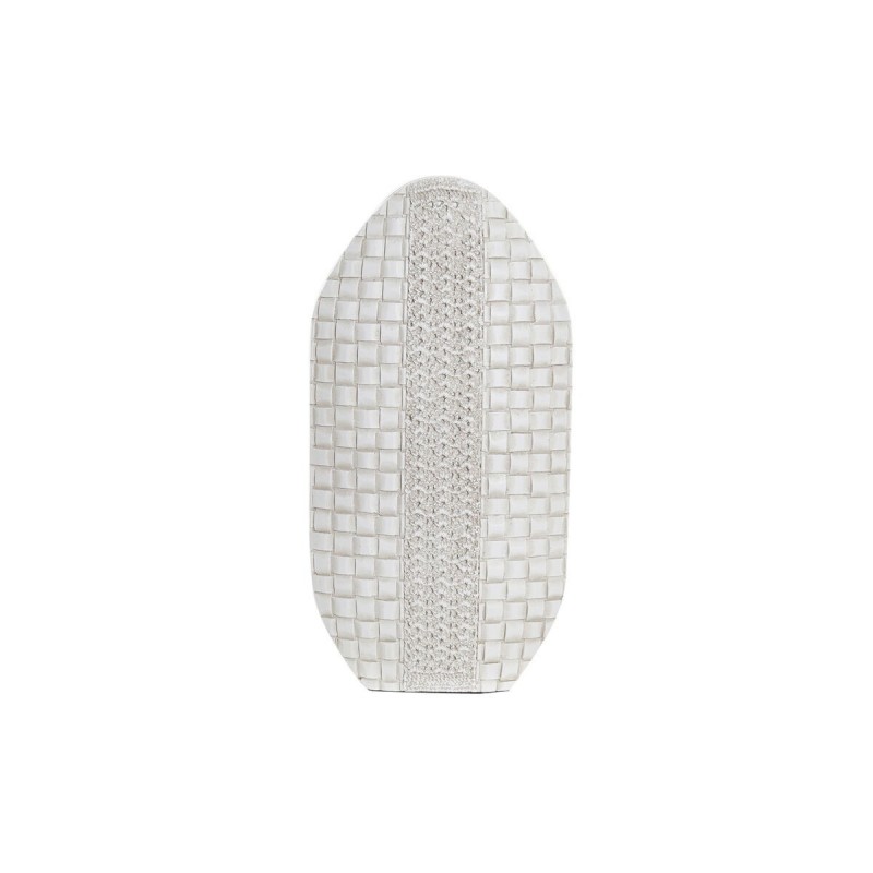 Vase DKD Home Decor White Modern Resin (18 x 8 x 36 cm) - Article for the home at wholesale prices