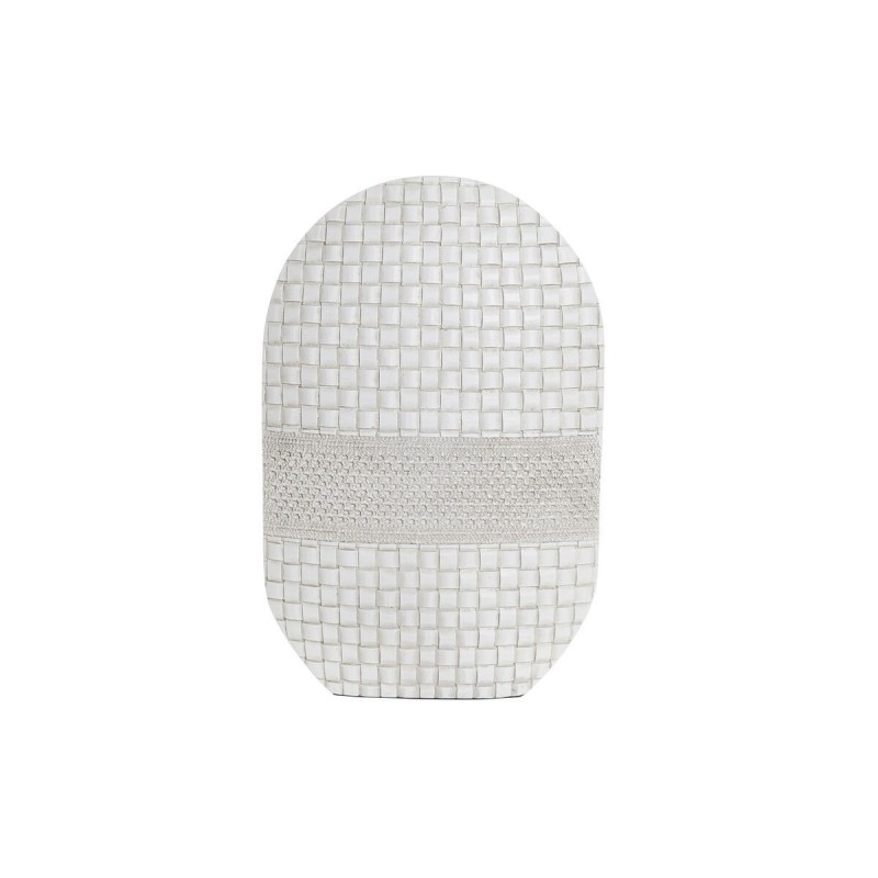 Vase DKD Home Decor Blanc Résine Moderne (30 x 10 x 45 cm) - Article pour la maison à prix de gros