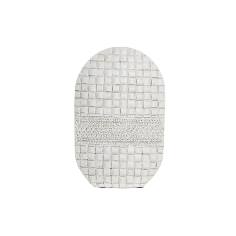 Vase DKD Home Decor Blanc Résine Moderne (18 x 6 x 28 cm) - Article pour la maison à prix grossiste