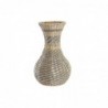 Vase DKD Home Decor Naturel Gris Fibre (25 x 25 x 41 cm) - Article for the home at wholesale prices