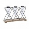 Vase DKD Home Decor Verre Noir Métal Marron Transparent Cottage (36,5 x 11,5 x 23,5 cm) - Article pour la maison à prix de gros Vase DKD Home Decor Verre Noir Métal Marron Transparent Cottage (36,5 x 11,5 x 23,5 cm) - Article pour la maison à prix de gros