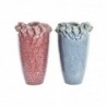 Vase DKD Home Decor Rose Turquoise Grès Moderne (20 x 20 x 30.5 cm) (2 Units) - Article for the home at wholesale prices