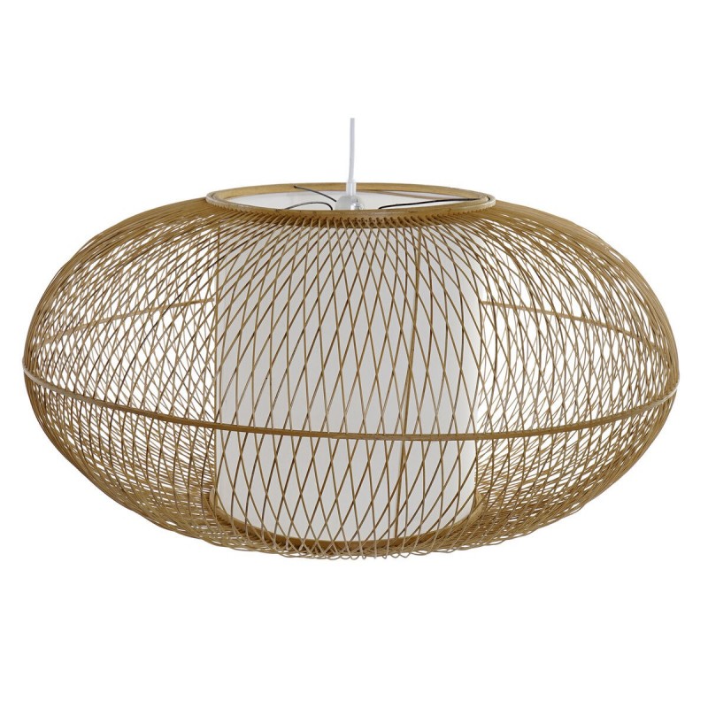 Hanging lamp DKD Home Decor Naturel Blanc (83 x 83 x 40 cm) - Article for the home at wholesale prices