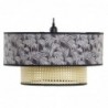 Hanging lamp DKD Home Decor 40W Naturel Black (46 x 46 x 25 cm) - Article for the home at wholesale prices