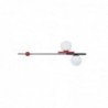 Suspension DKD Home Decor Rouge Noir Blanc 40W 220 V (44 x 44 x 120 cm) - Article pour la maison à prix de gros Suspension DKD Home Decor Rouge Noir Blanc 40W 220 V (44 x 44 x 120 cm) - Article pour la maison à prix de gros