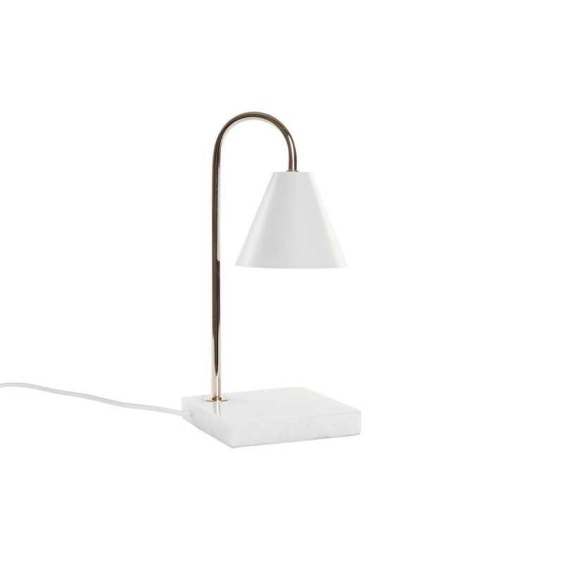 Lampe de bureau DKD Home Decor Doré Blanc (15 x 15 x 33 cm) - Article pour la maison à prix de gros