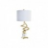 Lampe de bureau DKD Home Decor Abstrait Doré Blanc 220 V 50 W Moderne (38 x 38 x 75 cm) - Article pour la maison à prix grossiste