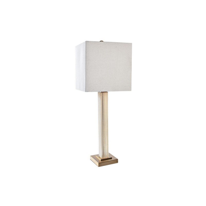 Lampe de bureau DKD Home Decor Beige Doré 220 V 50 W (28 x 28 x 76 cm) - Article pour la maison à prix de gros