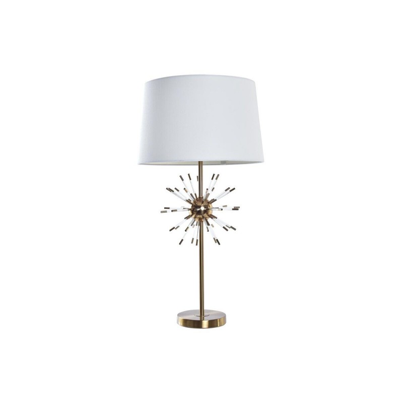 Lampe de bureau DKD Home Decor Doré Étoile Blanc 220 V 50 W Moderne (41 x 41 x 80 cm) - Article pour la maison à prix de gros