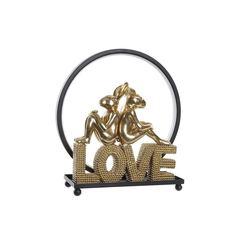 Decorative light DKD Home Decor Love Rabbit Resin LED (30 x 11 x 31.5 cm) - Article for the home at wholesale prices