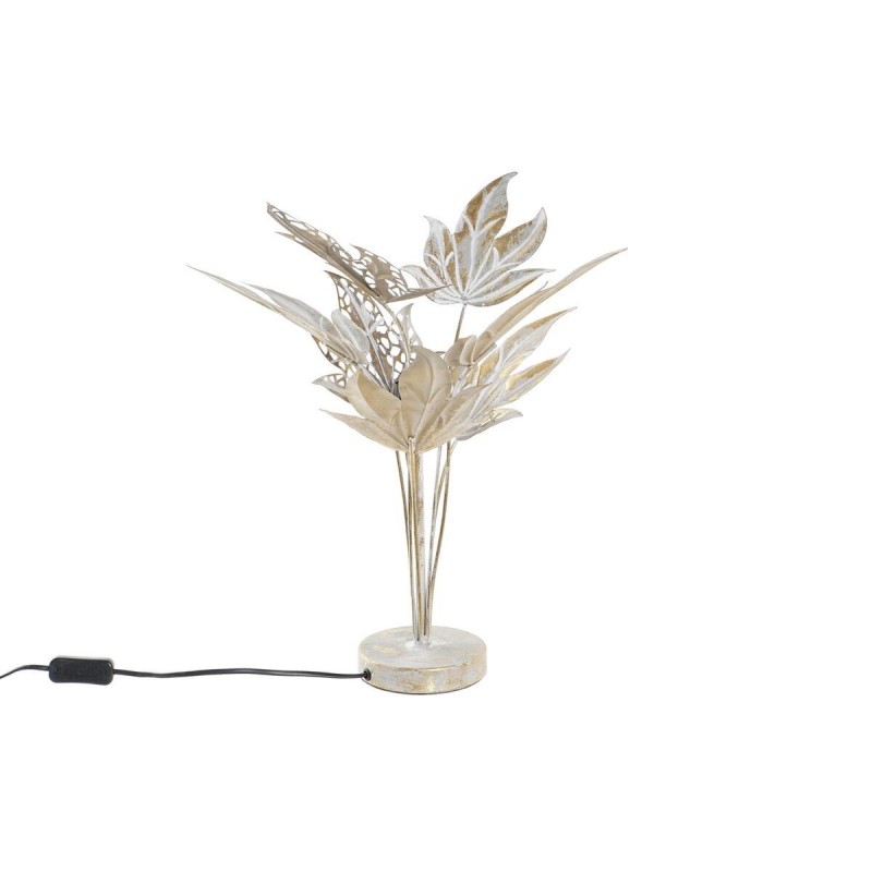 Lampe de bureau DKD Home Decor Gris Tropical Feuille d'une plante (42 x 42 x 47 cm) à prix de gros - Article pour la maison à prix grossiste
