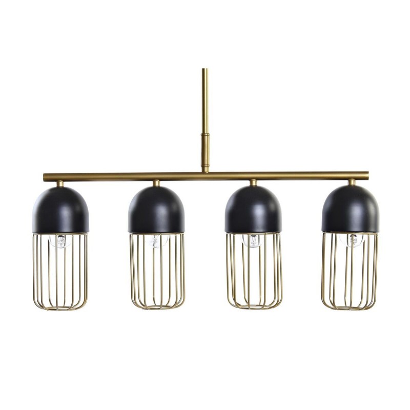 Suspension DKD Home Decor Noir Doré 220 V 50 W (60 x 11 x 26 cm) - Article pour la maison à prix grossiste