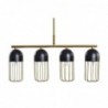Hanging lamp DKD Home Decor Black Gold 220 V 50 W (60 x 11 x 26 cm) - Article for the home at wholesale prices