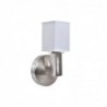 Wall lamp DKD Home Decor Silver Metal Polyester White 220 V 40 W (12 x 10 x 22 cm) - Article for the home at wholesale prices