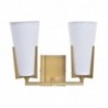 Applique DKD Home Decor Verre Doré Métal Polyester Blanc (30 x 18 x 23 cm) - Article pour la maison à prix grossiste Applique DKD Home Decor Verre Doré Métal Polyester Blanc (30 x 18 x 23 cm) - Article pour la maison à prix grossiste