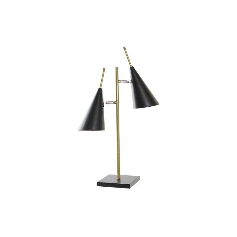 Lampe de bureau DKD Home Decor 25 Watts Noir Doré 220 V Moderne (38 x 16 x 64 cm) - Article pour la maison à prix de gros