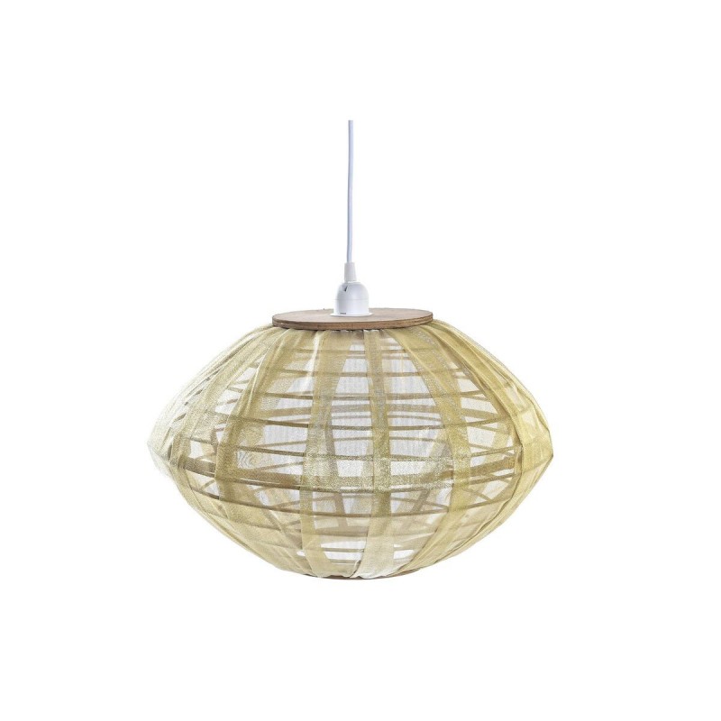 Hanging lamp DKD Home Decor Naturel Doré Marron Bambou 50 W (42 x 42 x 26 cm) - Article for the home at wholesale prices