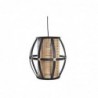 Suspension DKD Home Decor Noir Marron 220 V 50 W (34 x 34 x 35 cm) - Article pour la maison à prix de gros